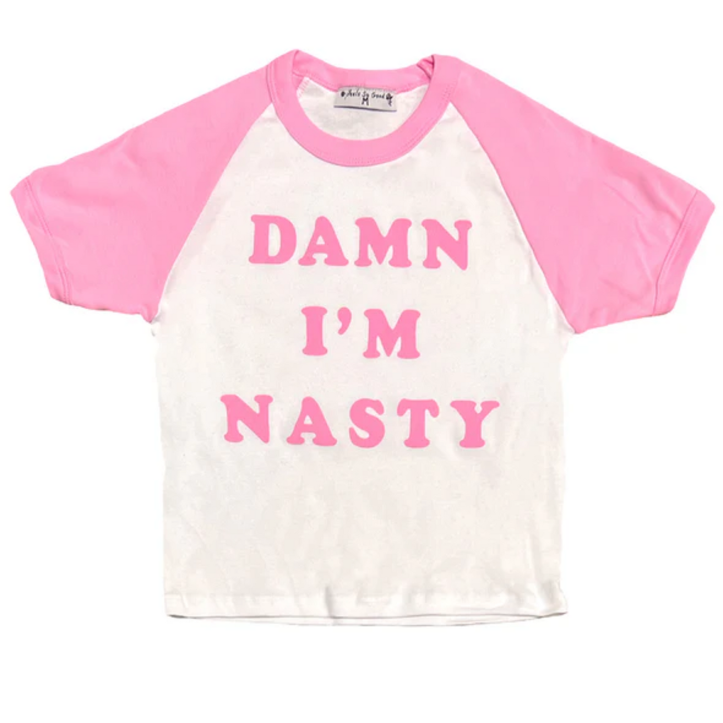 Damn I'm Nasty Pink Crop