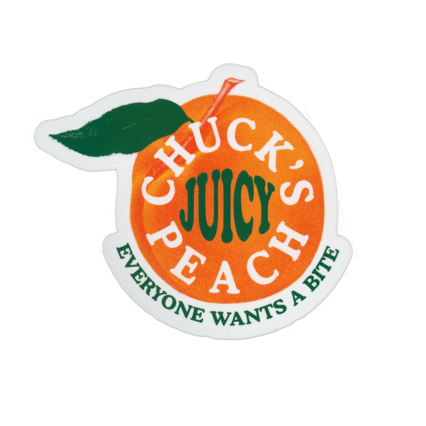 Chuck’s Juicy Peach Sticker