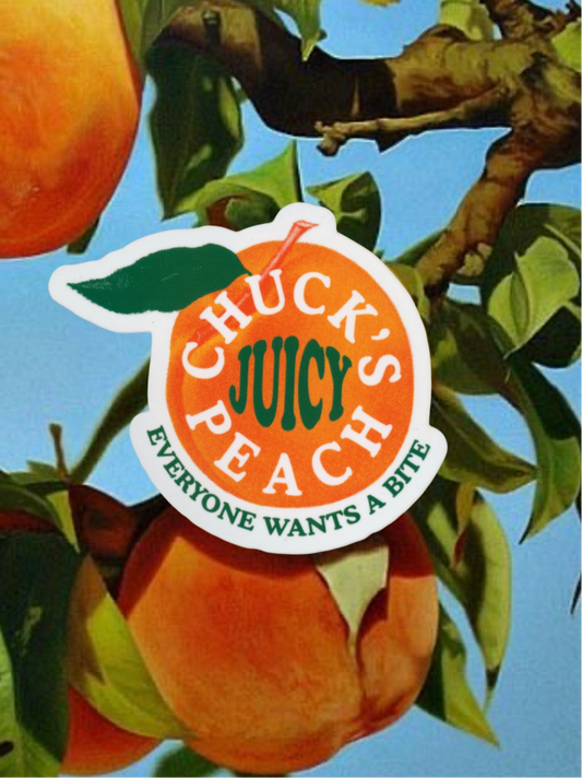 Chuck’s Juicy Peach Sticker